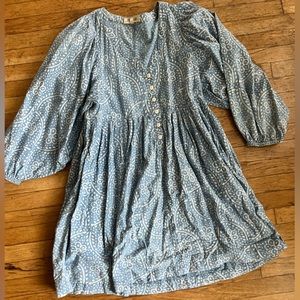 Madewell Blue Flower Dress